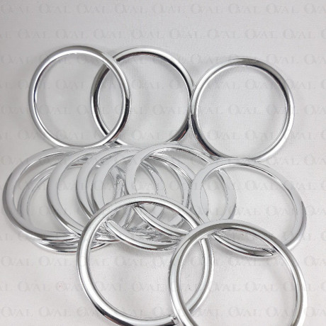 Silver plastic ring 60mm/1 piece 3248