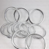 Silver plastic ring 60mm/1 piece 3248