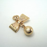 Decorative gold pendant 838