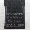 Label 200 PLN fibre composition, washing instructions COTTON 3258