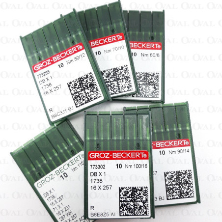 Industrial lockstitch machine needles, fabric, thin shank, 10 pcs 3261