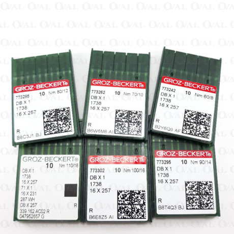 Industrial lockstitch machine needles, fabric, thin shank, 10 pcs 3261