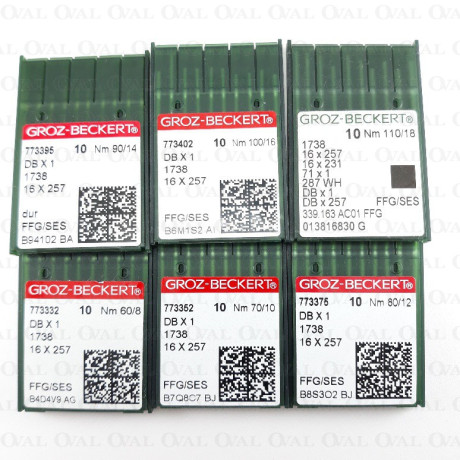 Industrial lockstitch machine needles, thin shank, 10 pcs, knitwear 3262