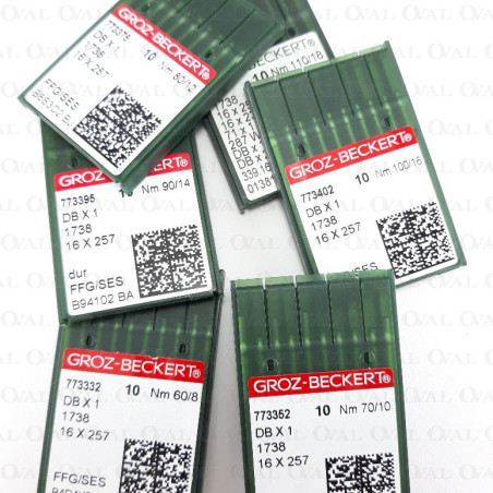 Industrial lockstitch machine needles, thin shank, 10 pcs, knitwear 3262