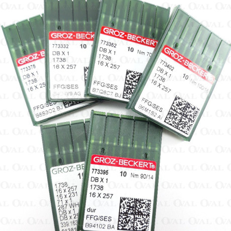 Industrial lockstitch machine needles, thin shank, 10 pcs, knitwear 3262