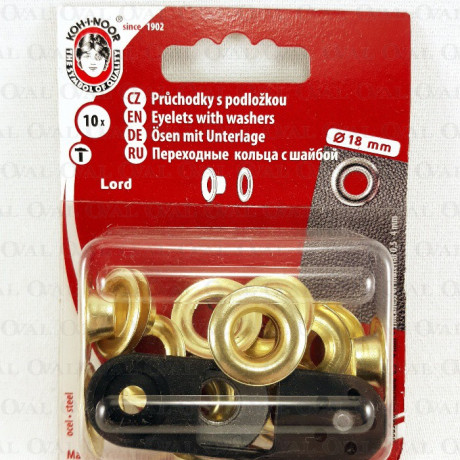 Oczka 8mm/10szt ręczny montaż 3266