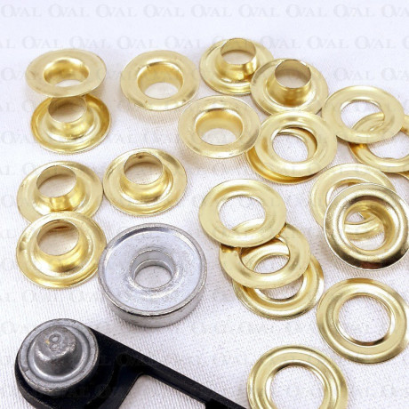 Oczka 8mm/10szt ręczny montaż 3266