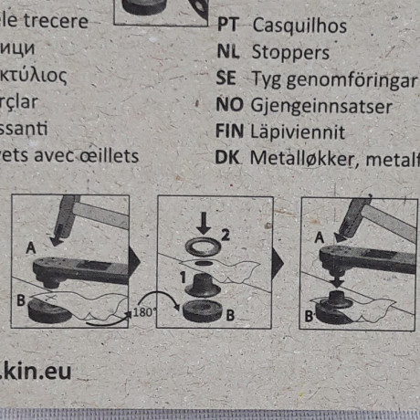 Oczka 8mm/10szt ręczny montaż 3266