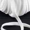 Flat white polyester cord 12mm/50 m 3271