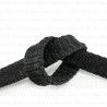 Sznurek poliestrowy płaski czarny 12mm/50 m 3272