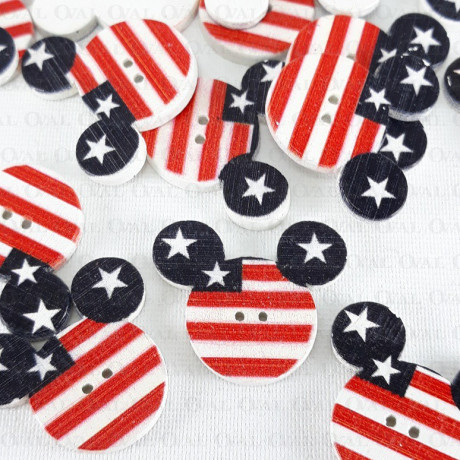 Wooden button 18mm/10pcs 581