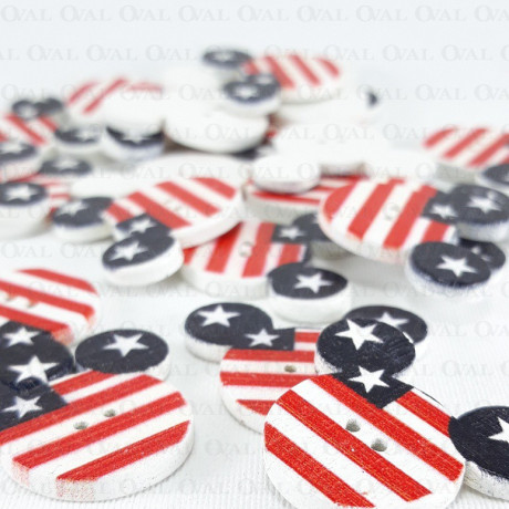 Wooden button 18mm/10pcs 581