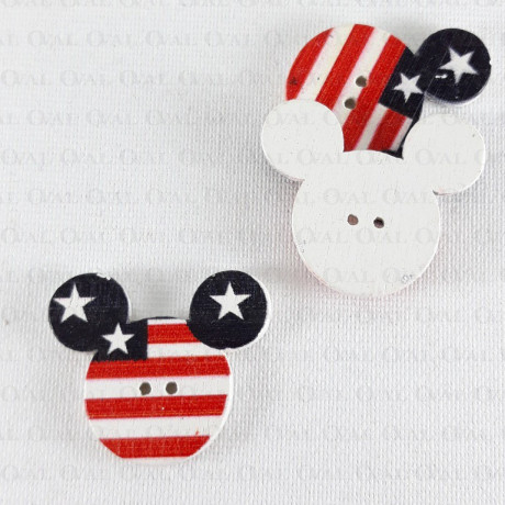 Wooden button 18mm/10pcs 581