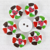 Wooden button 15mm/10pcs 3281