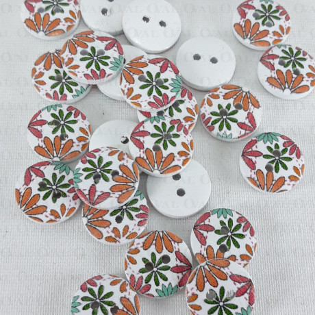 Wooden button 15mm/10pcs 3282