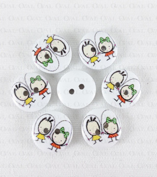 Guzik drewniany 15mm/10szt    3284