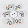 Wooden button 15mm/10pcs 3284