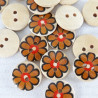 Wooden button 15mm/10pcs 3285