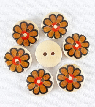 Guzik drewniany 15mm/10szt    3285