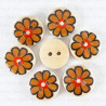 Wooden button 15mm/10pcs 3285