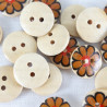 Wooden button 15mm/10pcs 3285