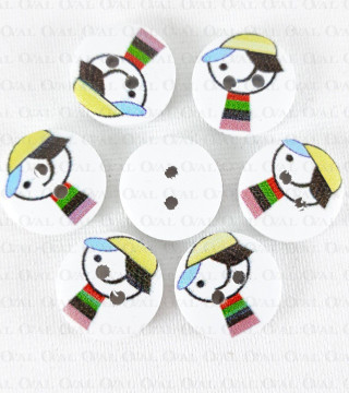 Guzik drewniany 15mm/10szt    3286