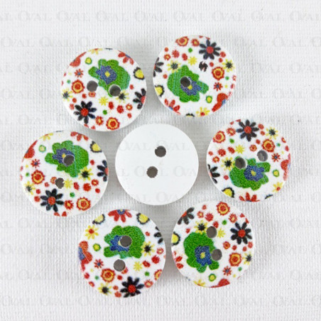 Wooden button 15mm/10pcs 3287