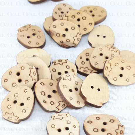 Guzik drewniany 21mm x 17mm/10szt    3289