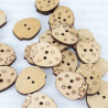 Wooden button 21mm x 17mm/10pcs 3289