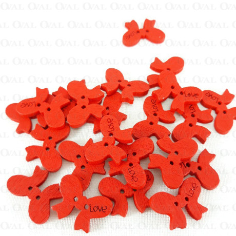 Guzik drewniany 18mm x 13mm  584