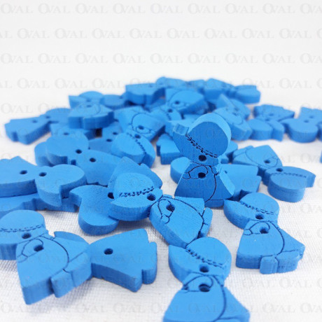 Wooden button 14mm x 22mm / 10pcs 681