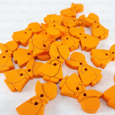 Wooden button 14mm x 22mm / 10pcs 681