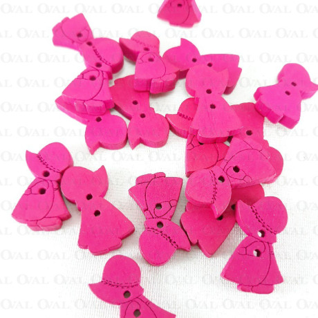 Guzik drewniany 14mm x 22mm/10szt   681