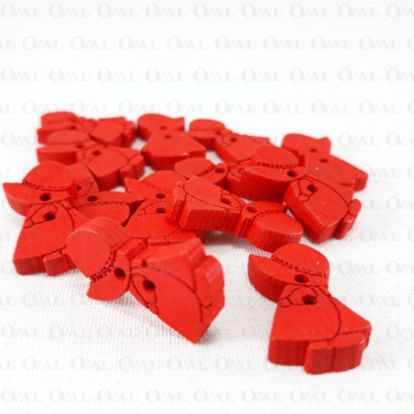 Wooden button 14mm x 22mm / 10pcs 681