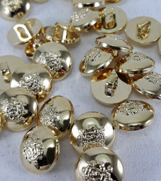 Plastic button pack of 10 pcs, 15 mm, no. 952