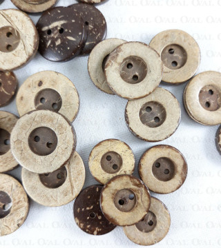 Coconut buttons 17mm, 20mm, 22mm /10pcs no. 932