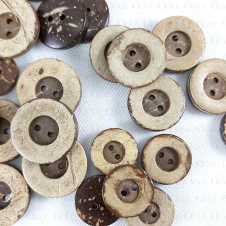 Coconut buttons 17mm, 20mm, 22mm /10pcs no. 932
