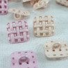 Plastic button 12 x 12 mm / 10 or 144 pcs no. 597