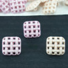 Plastic button 12 x 12 mm / 10 or 144 pcs no. 597