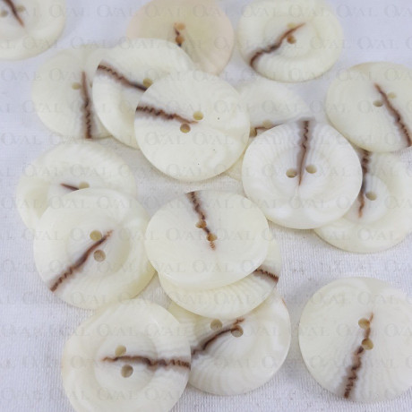 Polyester button 25mm / 10 or 100 pcs 3295