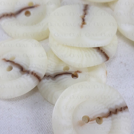 Polyester button 25mm / 10 or 100 pcs 3295