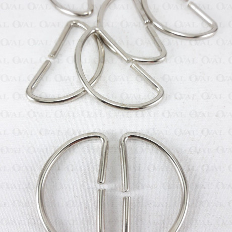 Metal half-ring 40mm/10 or 100 pcs 3298