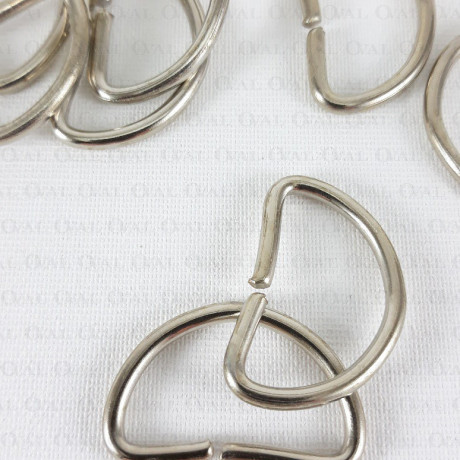 Półkółko metalowe 25mm/10 lub 100szt 3304