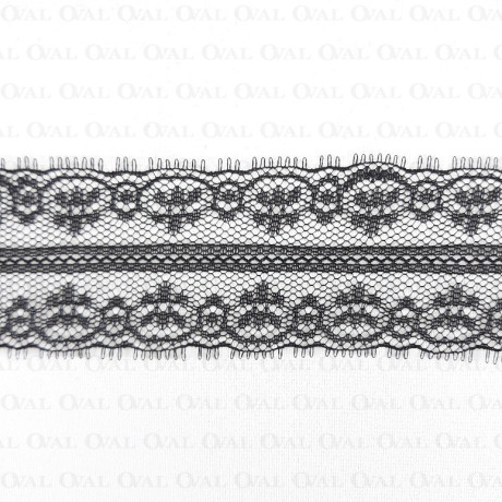 Koronka 40mm/1yard  czerń  3312