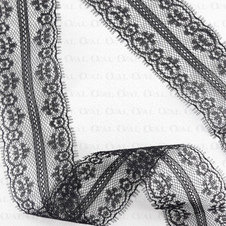 Koronka 40mm/1yard  czerń  3312