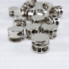 Metal stopper 10 or 200 pcs silver 3315