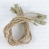 Jute seals 18cm/100pcs 3328