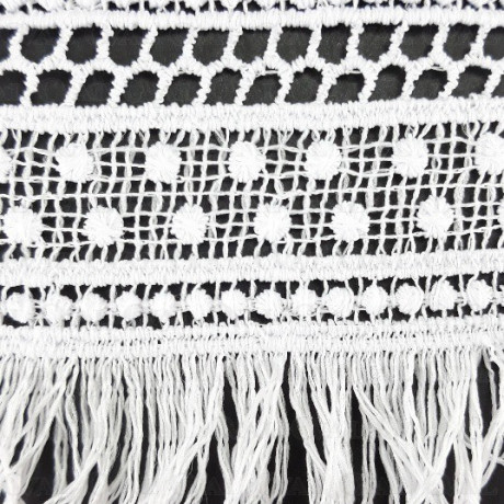 Guipure lace 70mm/1m white 3340