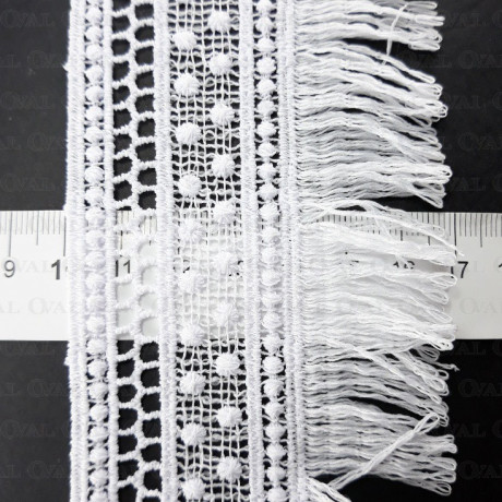 Guipure lace 70mm/1m white 3340