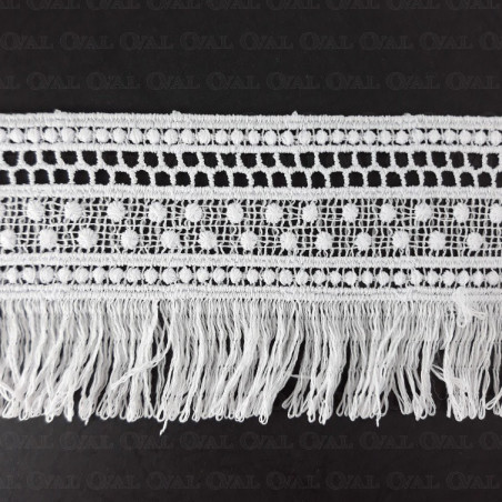 Guipure lace 70mm/1m white 3340